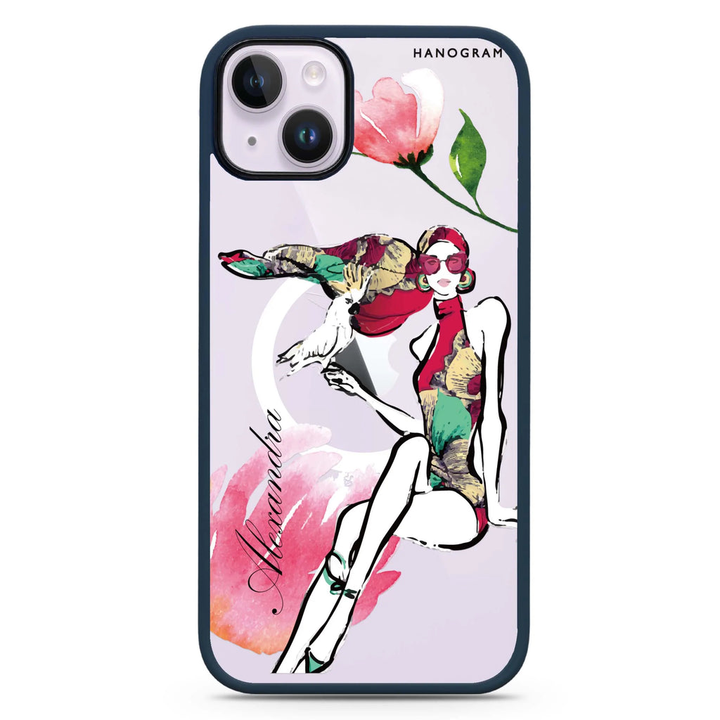 Flower Fashion VI iPhone 14 Plus Magsafe 兼容防衝擊保護殼
