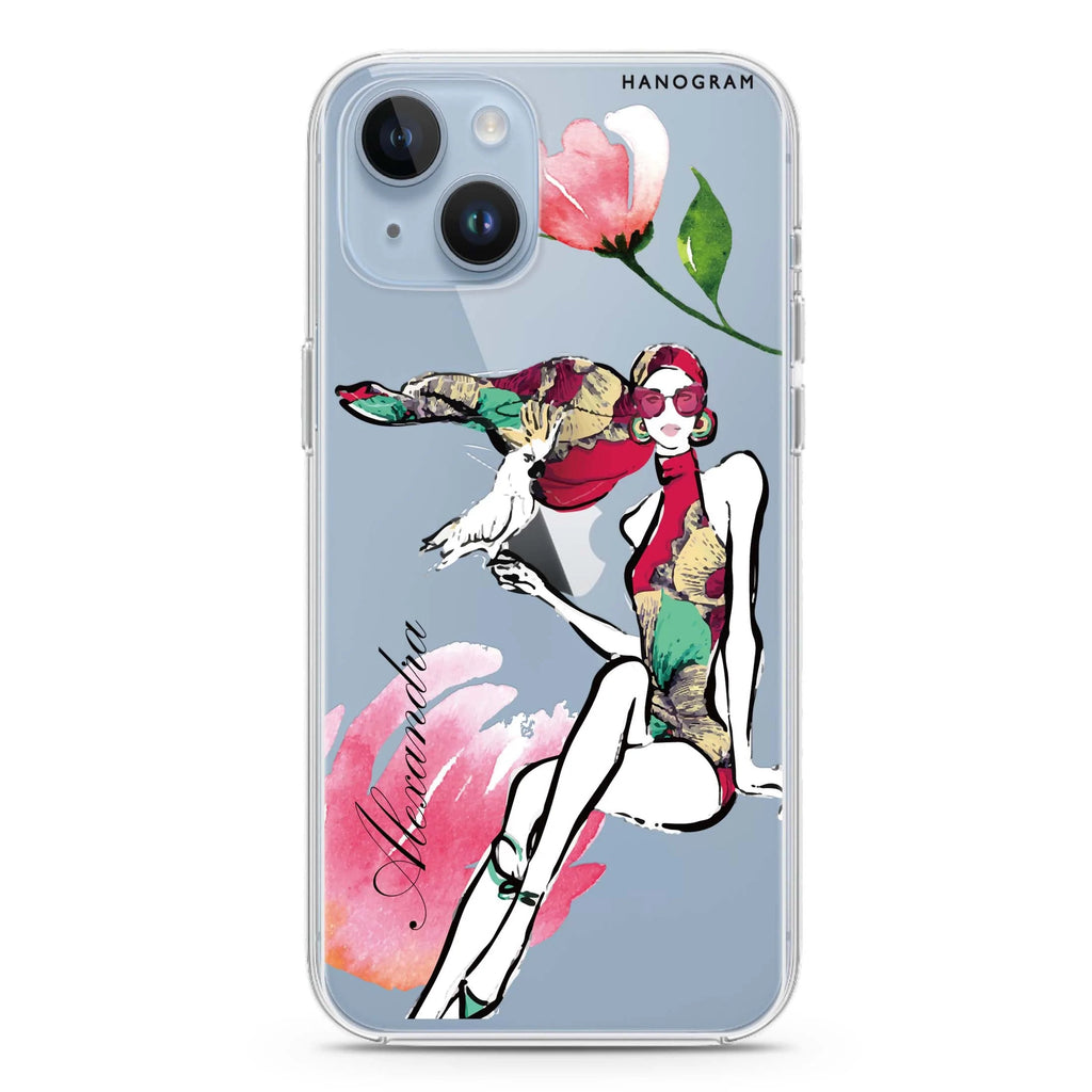 Flower Fashion VI iPhone 14 水晶透明保護殼