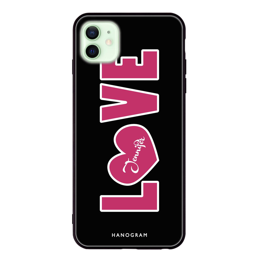 Unique Love iPhone 12 mini 超薄強化玻璃殻