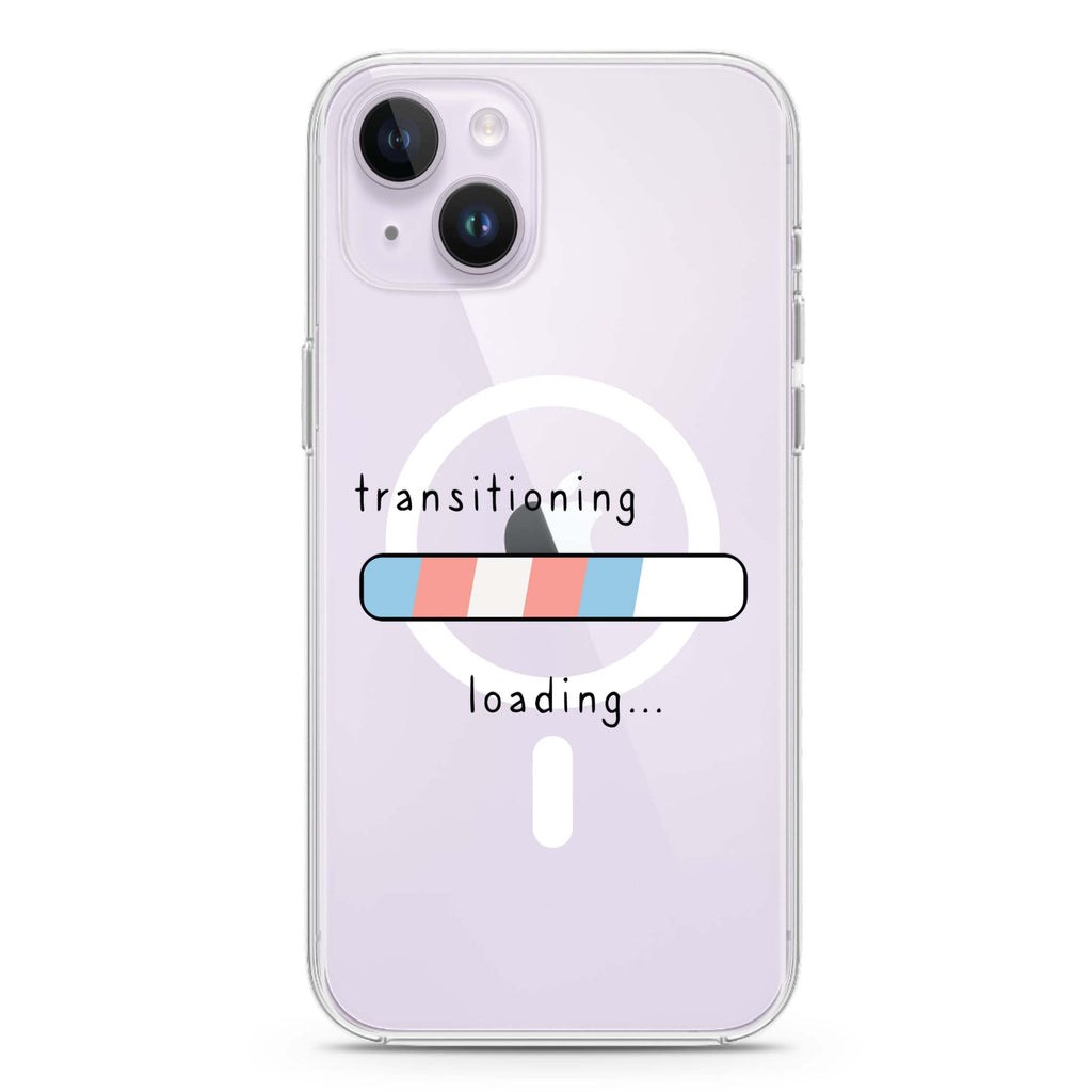 Transitioning iPhone 14 Plus Magsafe 兼容水晶透明保護殼