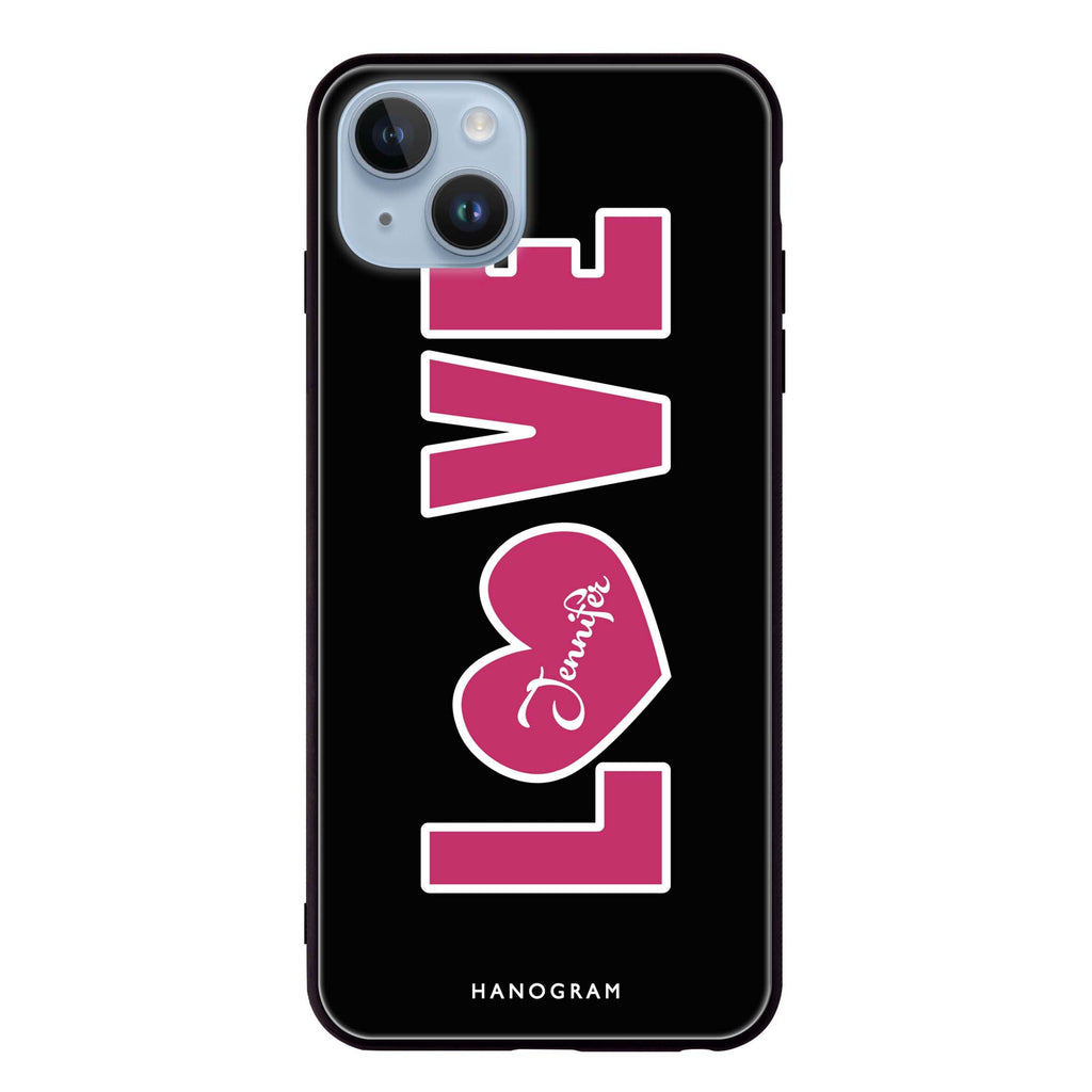 Unique Love iPhone 13 Mini 超薄強化玻璃殻