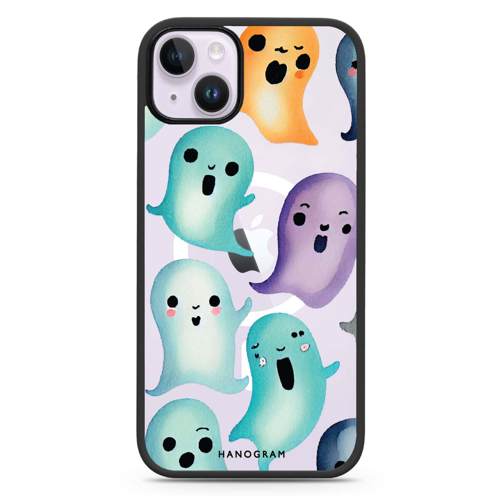 Cute Ghost iPhone 14 Plus Magsafe 兼容防衝擊保護殼