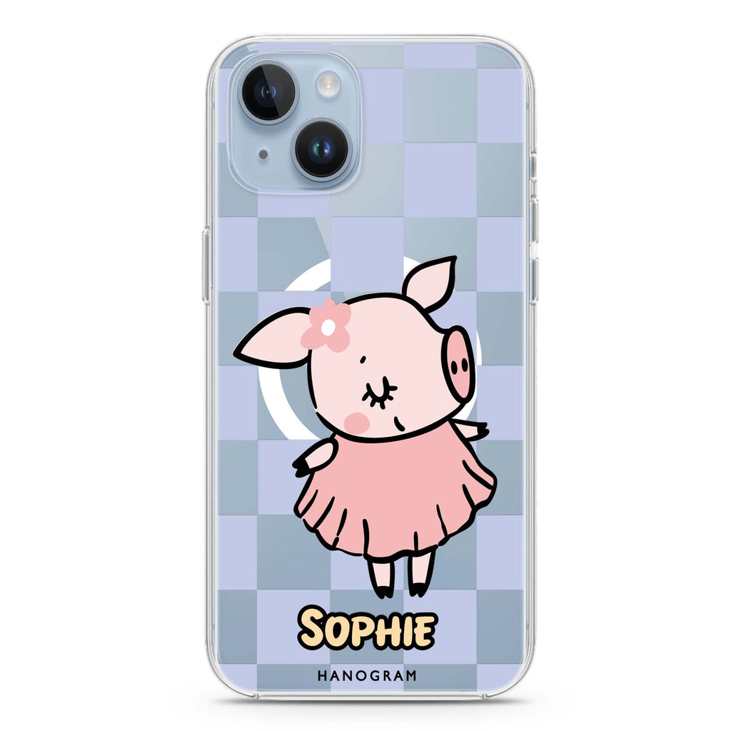 Pretty Pig iPhone 14 Plus Magsafe 兼容水晶透明保護殼