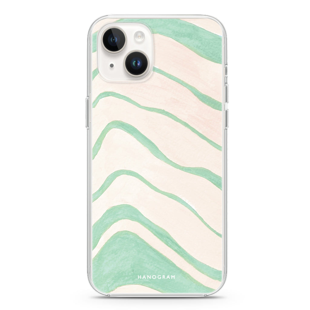 Abstract Paint Pattern iPhone 14 Magsafe 兼容水晶透明保護殼
