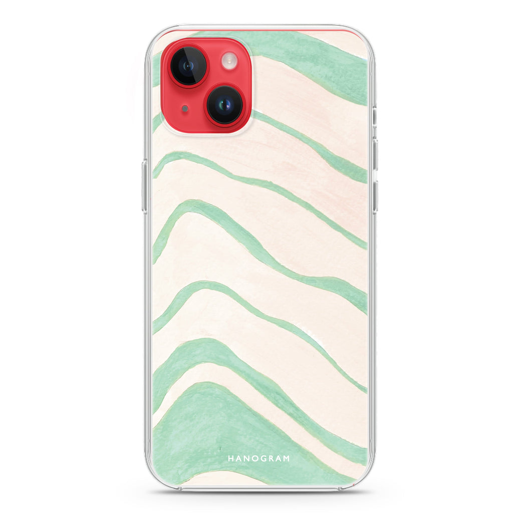 Abstract Paint Pattern iPhone 14 Plus Magsafe 兼容水晶透明保護殼