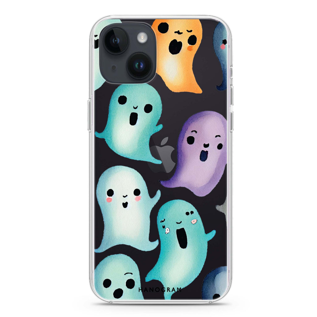 Cute Ghost iPhone 14 水晶透明保護殼