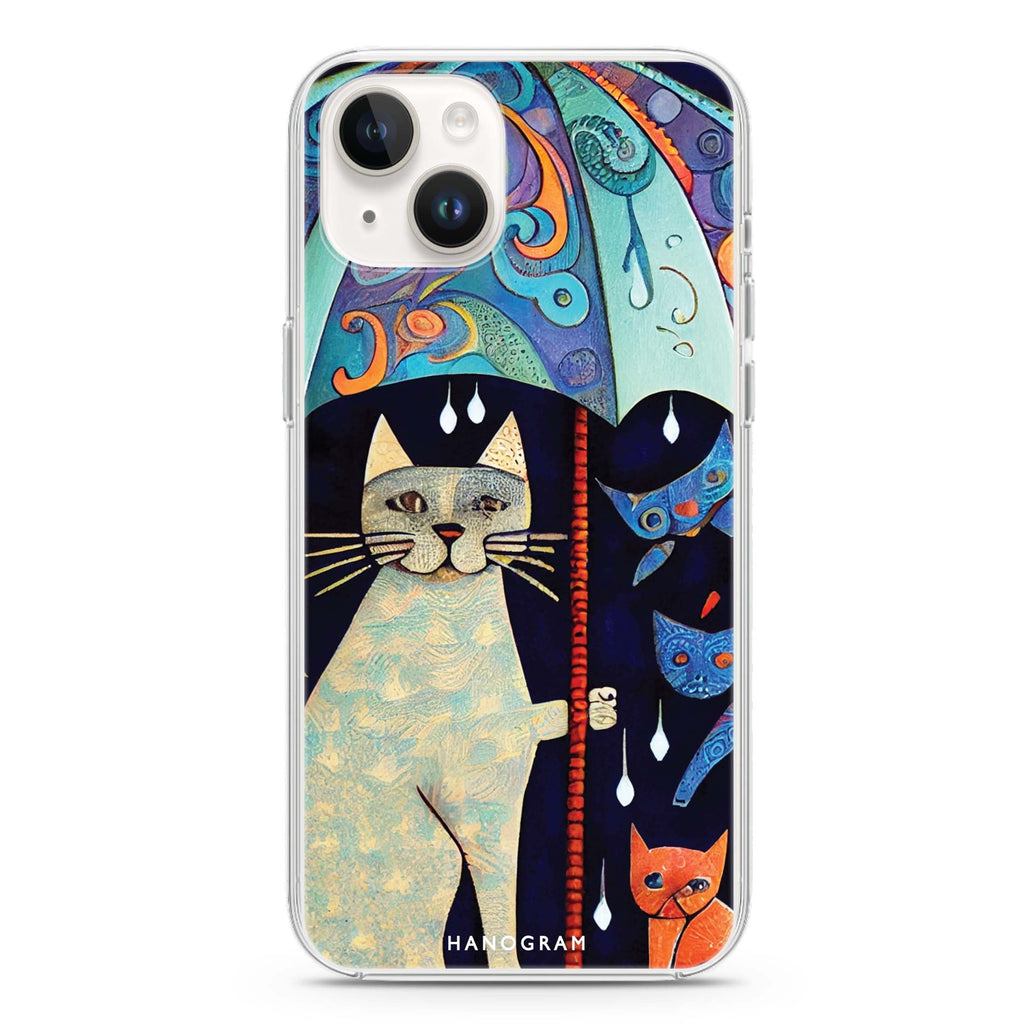Raining Cat iPhone 14 水晶透明保護殼