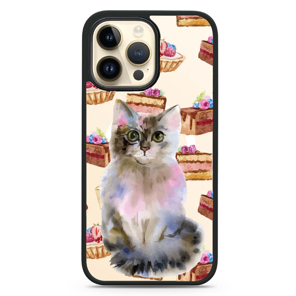 Watercolour Cat Magsafe 兼容防衝擊保護殼