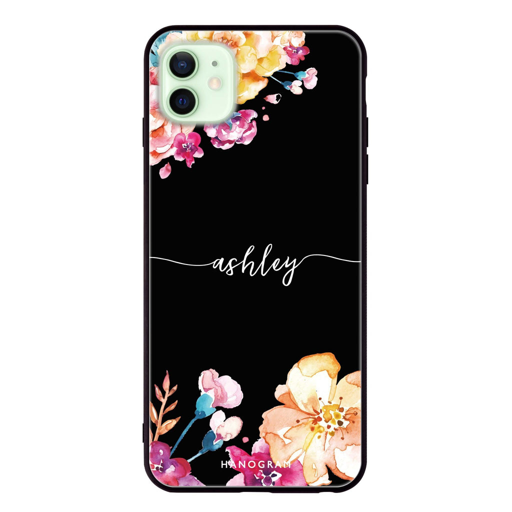 Art of Flowers iPhone 12 mini 超薄強化玻璃殻