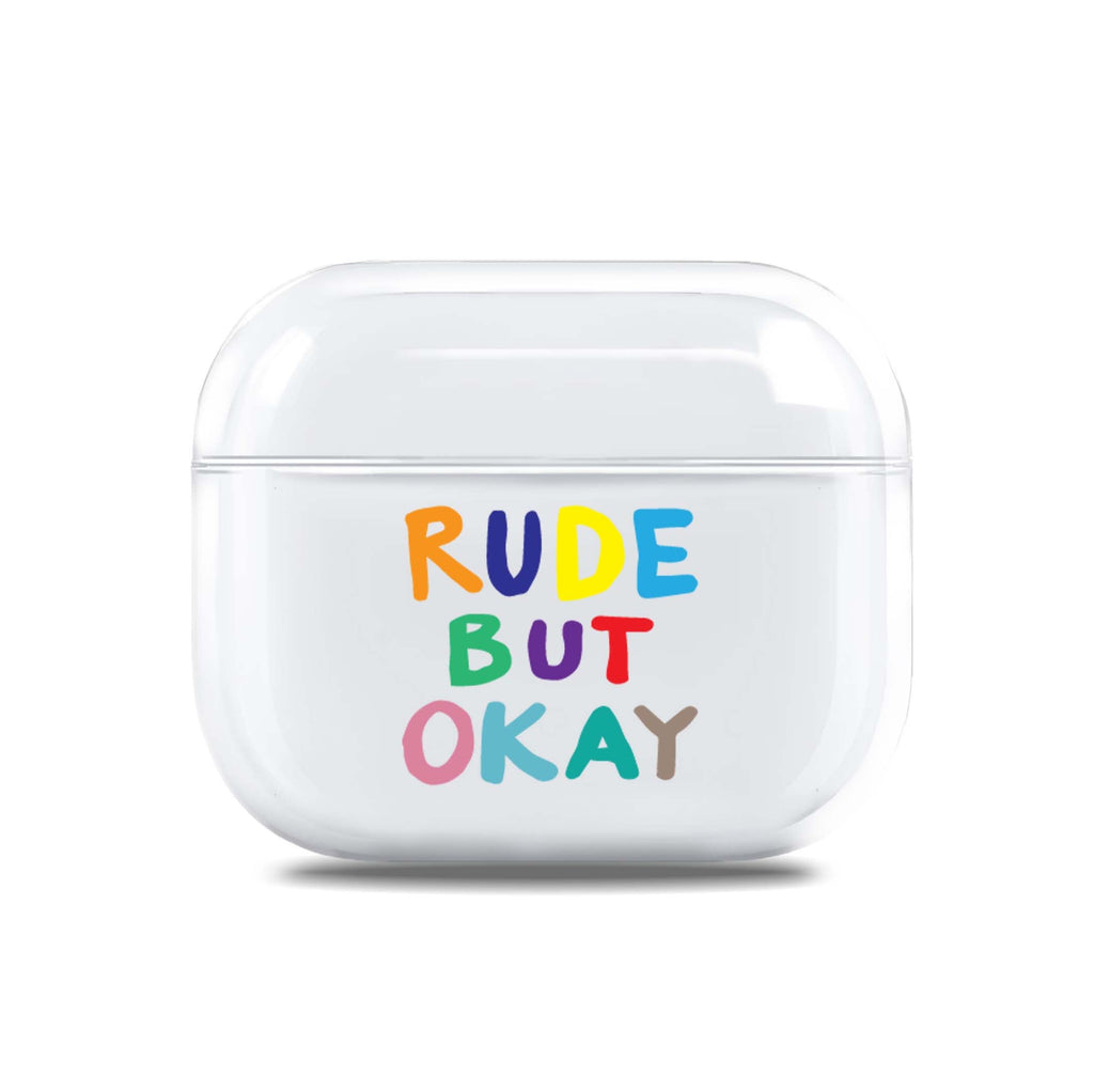 Rude but OKAY AirPods 透明保護殻