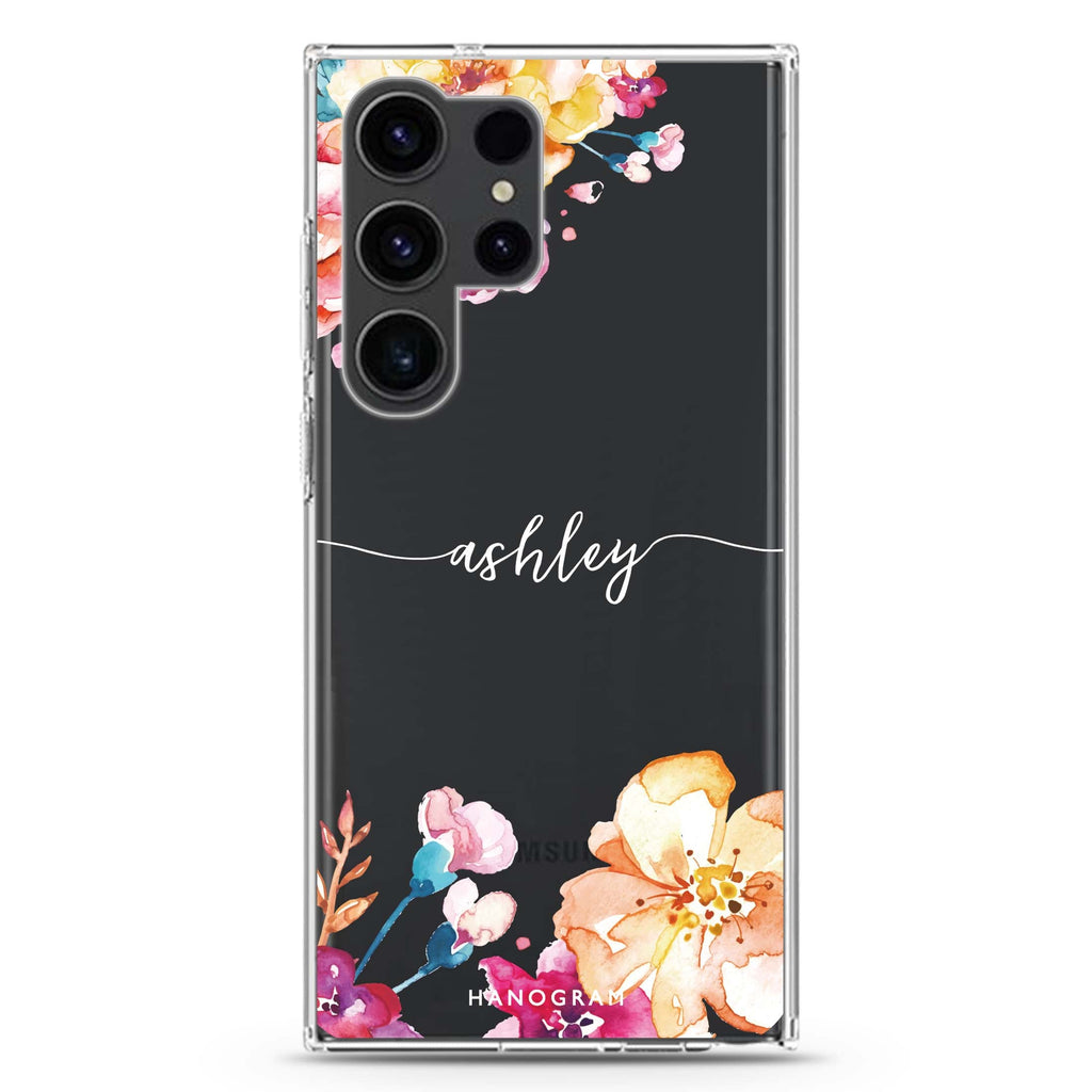 Art of Flowers Samsung Galaxy 水晶透明保護殼