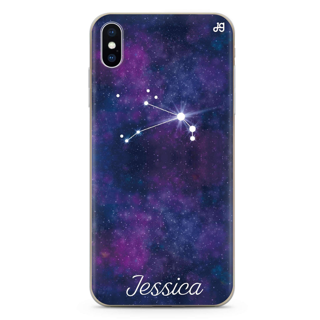 Galaxy Constellation iPhone XS 水晶透明保護殼