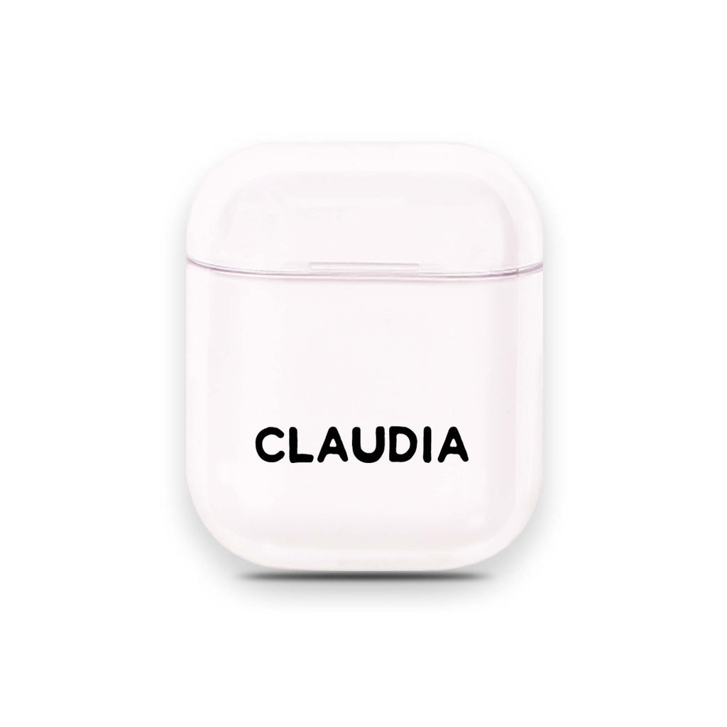 Personalized Name IV Airpods 透明保護殻