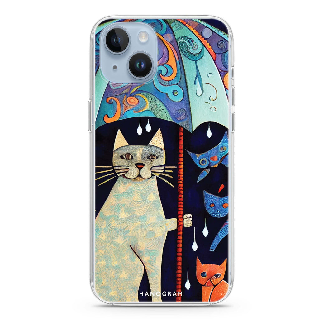 Raining Cat iPhone 14 plus 水晶透明保護殼