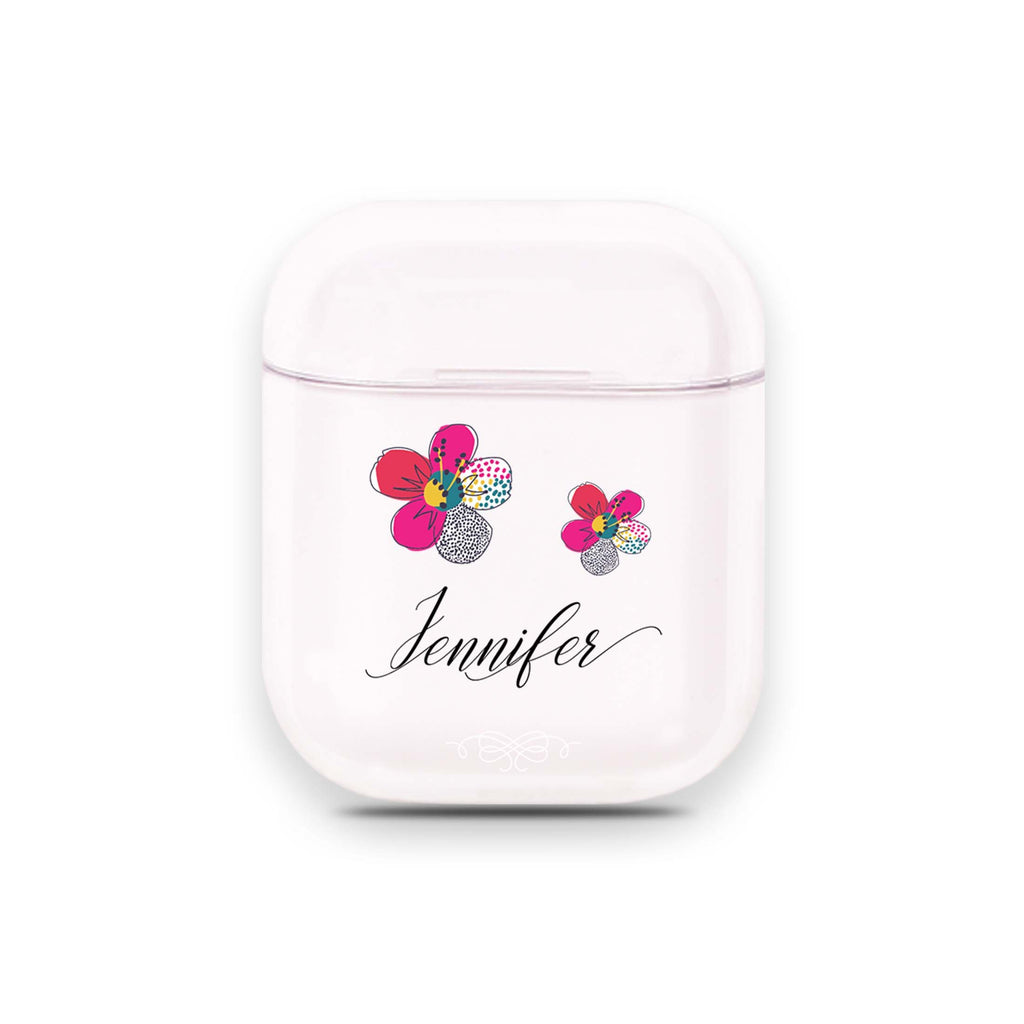 Stunning Floral Airpods 透明保護殻