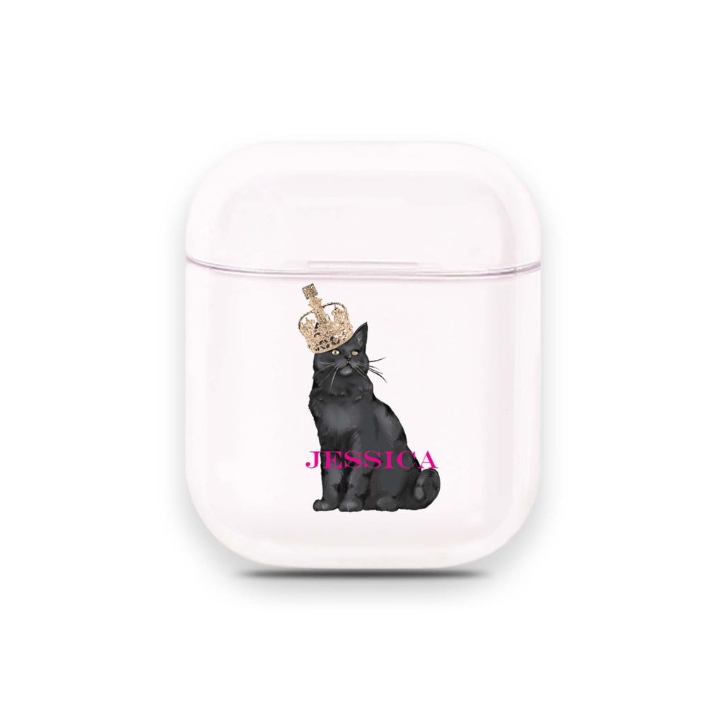 Queen Cat Airpods 透明保護殻