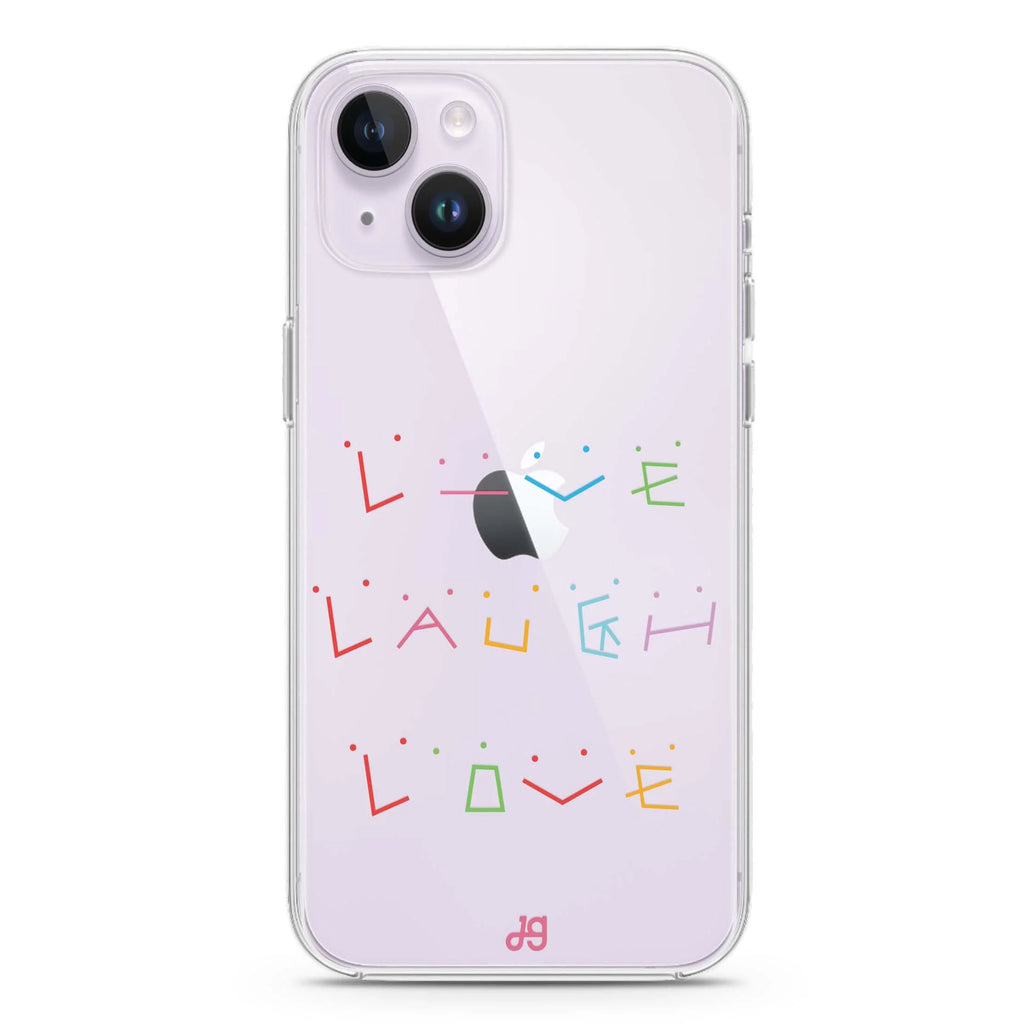 Live Laugh Love iPhone 14 水晶透明保護殼