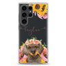 Sunflower Puppy Samsung Galaxy Ultra 可加名字透明保護殼，適用 S26/S25/S24/S23 Ultra，圖1