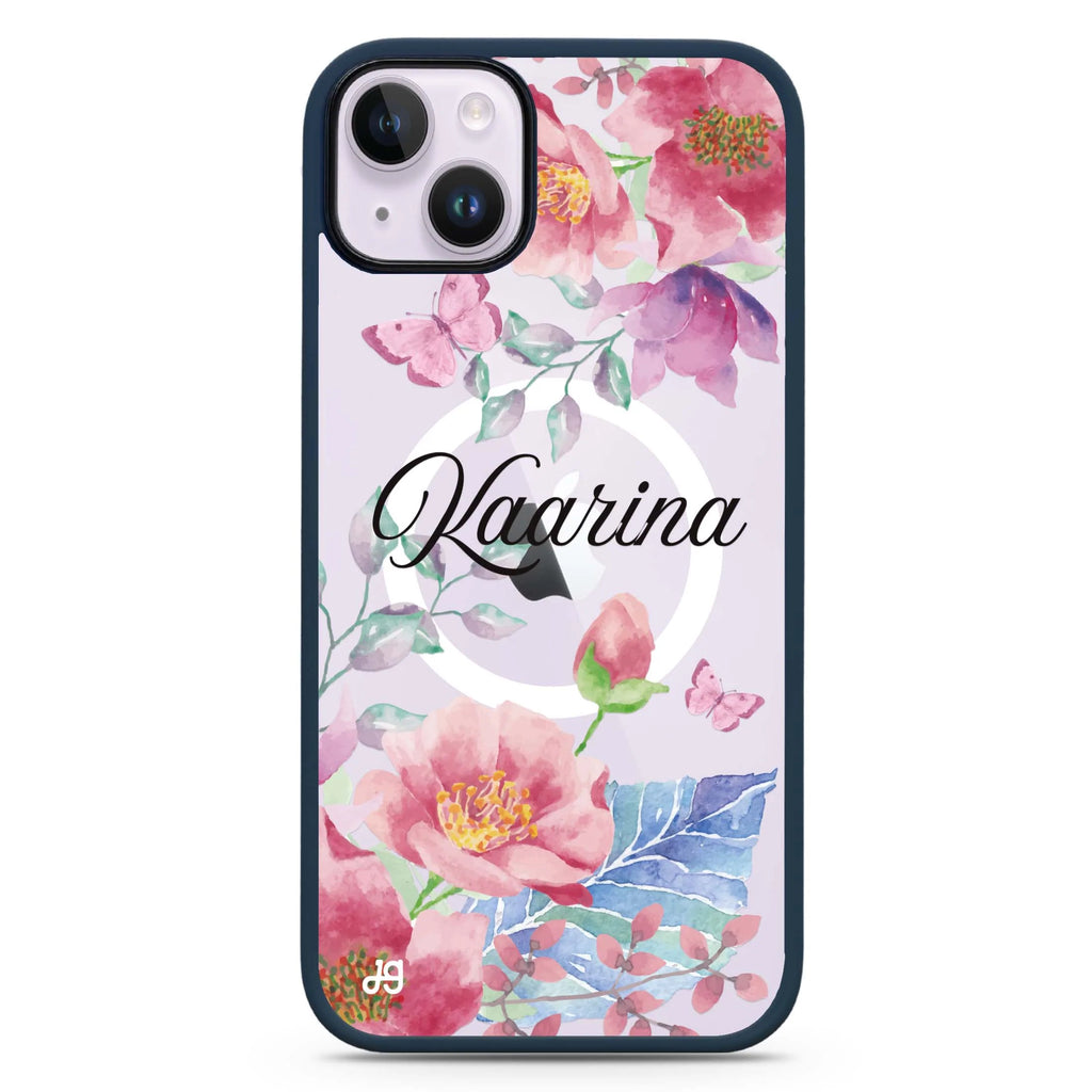 Butterfly Garden iPhone 14 Plus Magsafe 兼容防衝擊保護殼