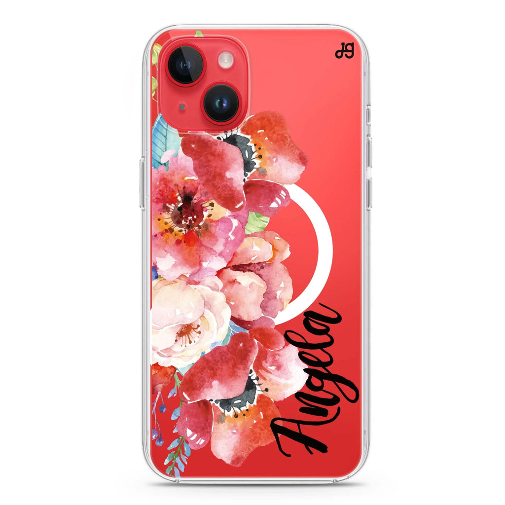 Poppies iPhone 14 Magsafe 兼容水晶透明保護殼