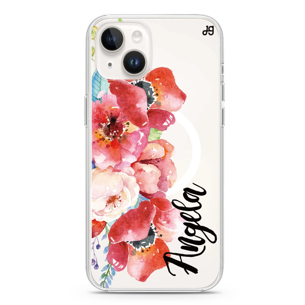 Poppies iPhone 14 Plus Magsafe 兼容水晶透明保護殼