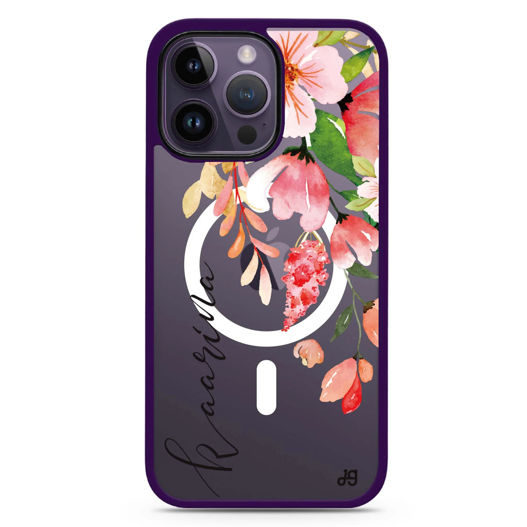 Watercolor Blossom Magsafe 兼容防衝擊保護殼