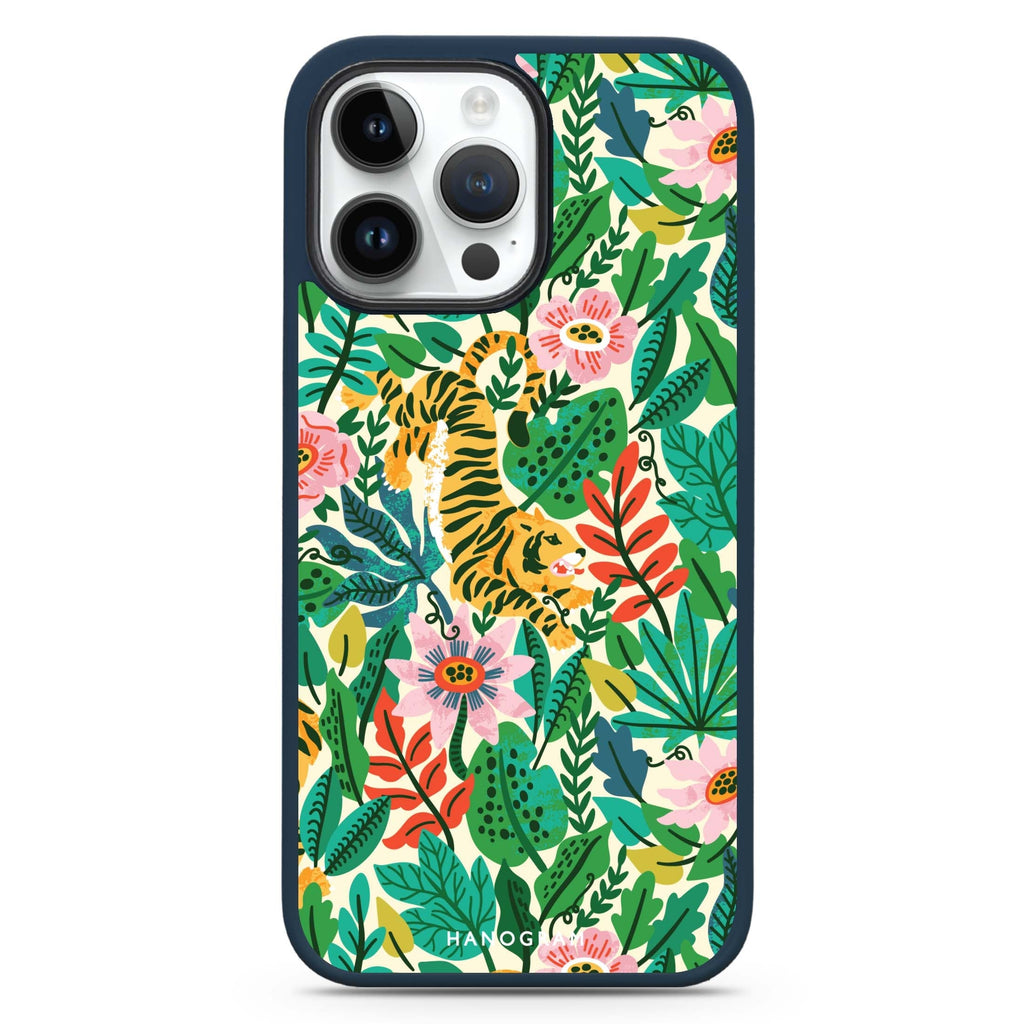 Tiger & Floral Magsafe 兼容防衝擊保護殼