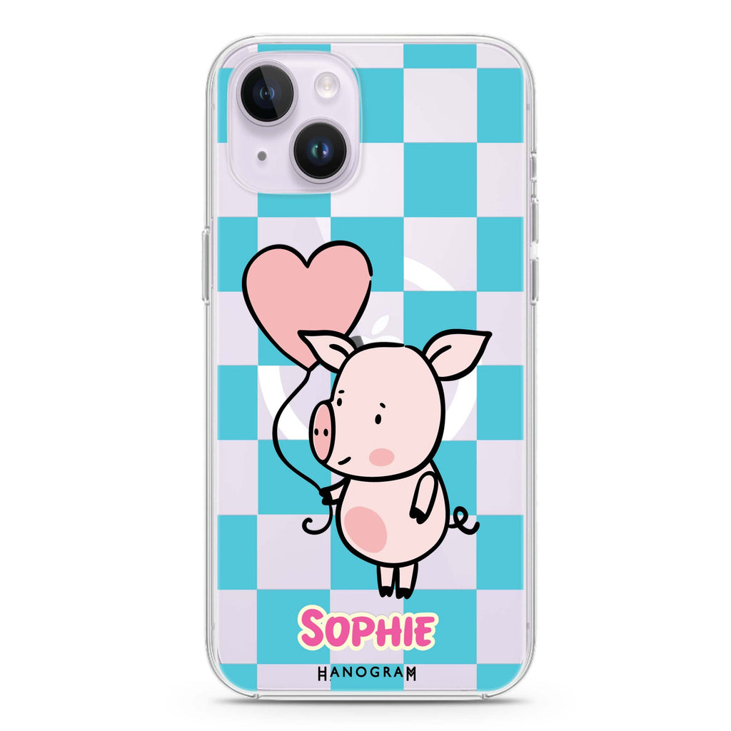 Sweet Pig iPhone 14 Magsafe 兼容水晶透明保護殼