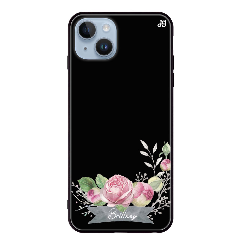 Ribbon & Floral iPhone 14 超薄強化玻璃殻