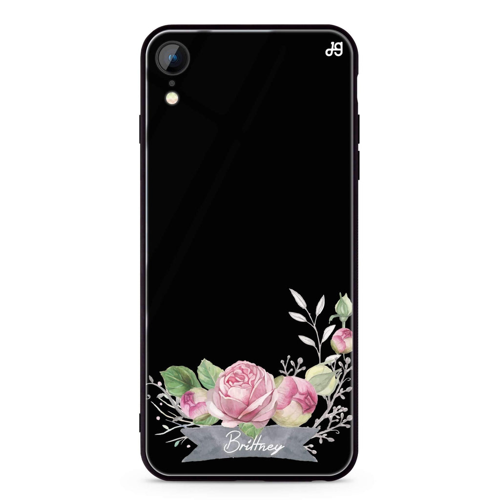 Ribbon & Floral iPhone XR 超薄強化玻璃殻