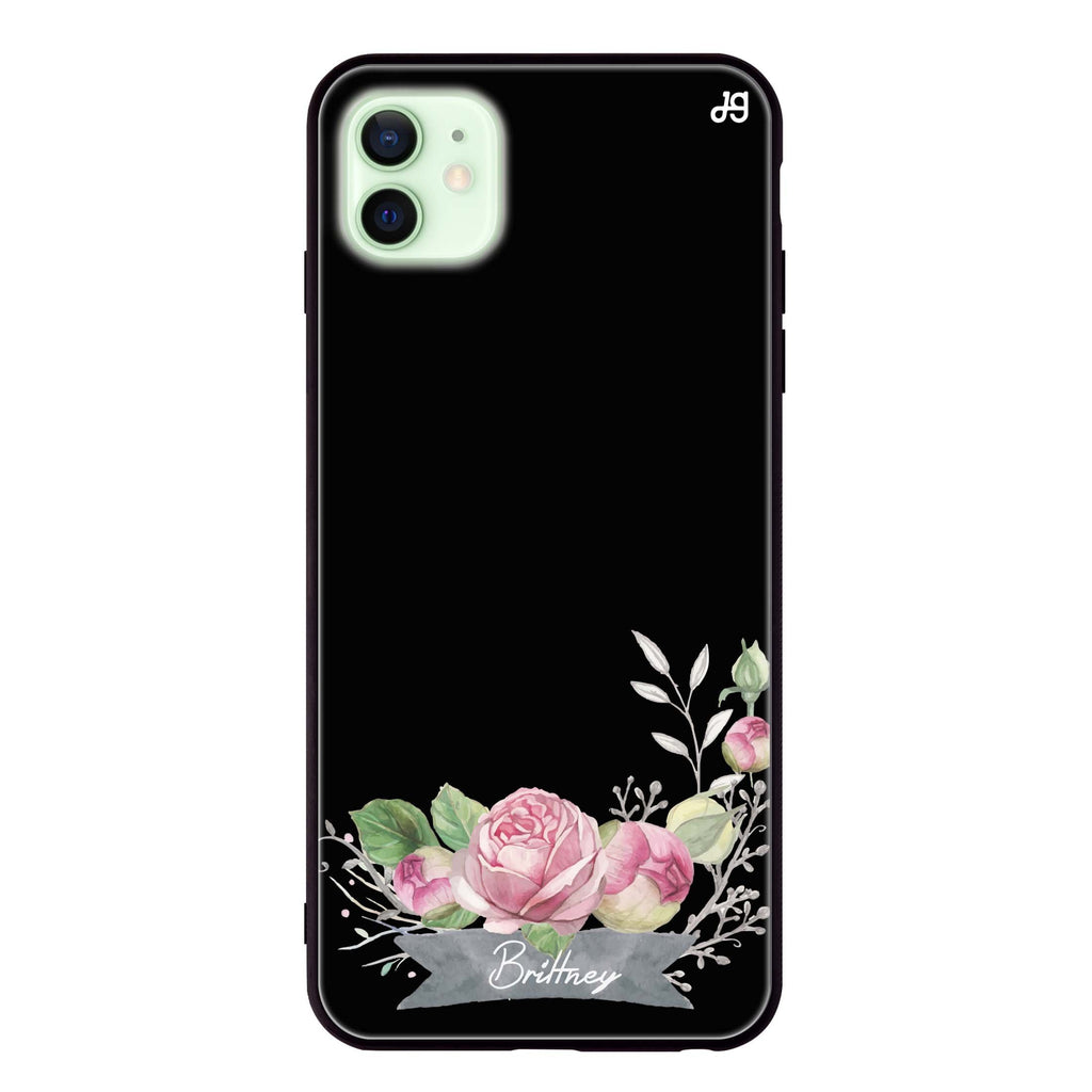 Ribbon & Floral iPhone 12 超薄強化玻璃殻