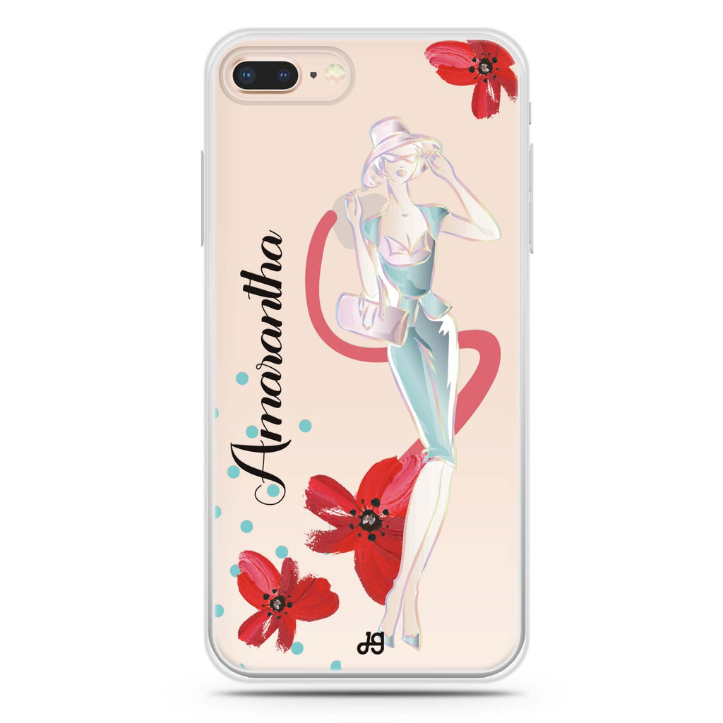 Flower Fashion III iPhone 8 Plus 水晶透明保護殼