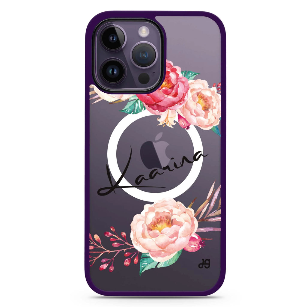 Blossming Rose Magsafe 兼容防衝擊保護殼