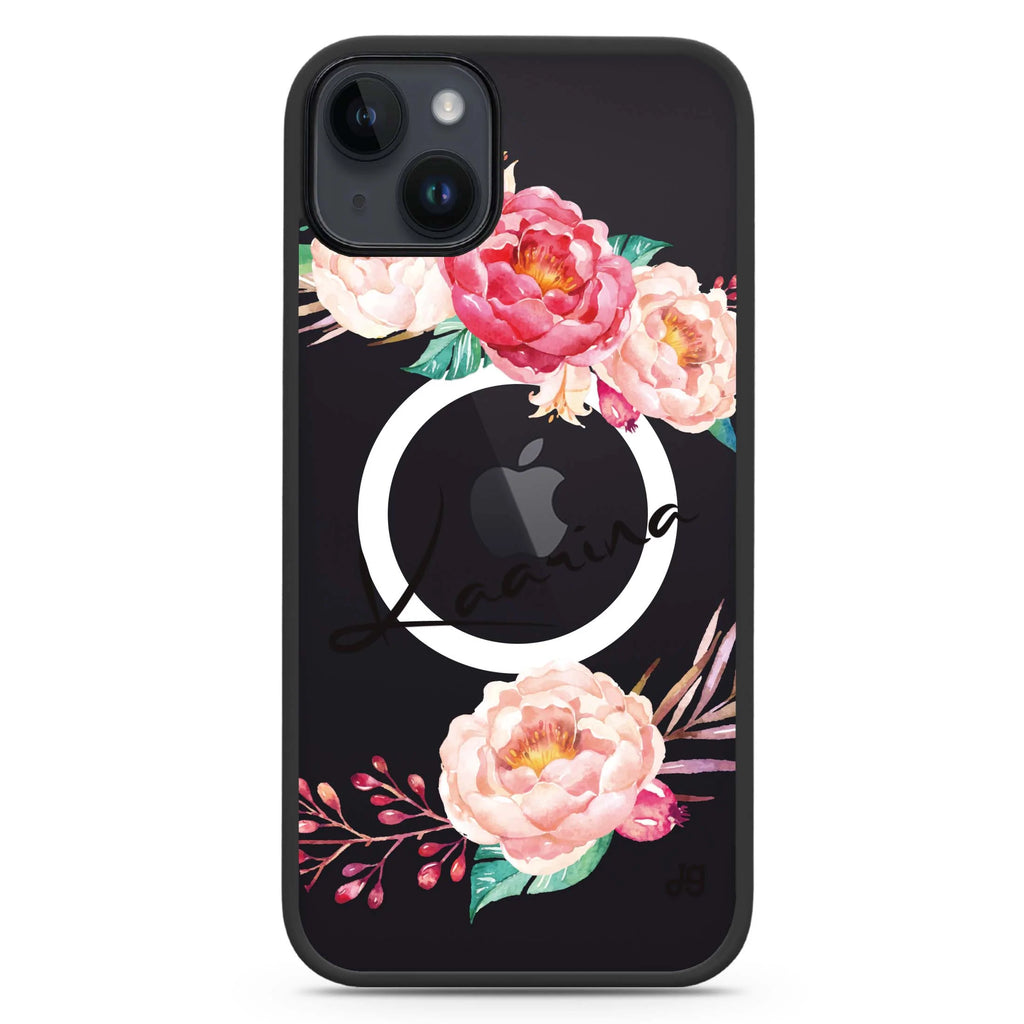 Blossming Rose iPhone 14 Plus Magsafe 兼容防衝擊保護殼