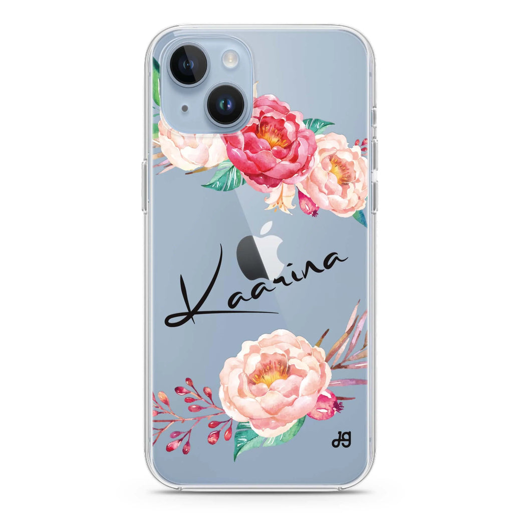 Blossming Rose iPhone 14 水晶透明保護殼
