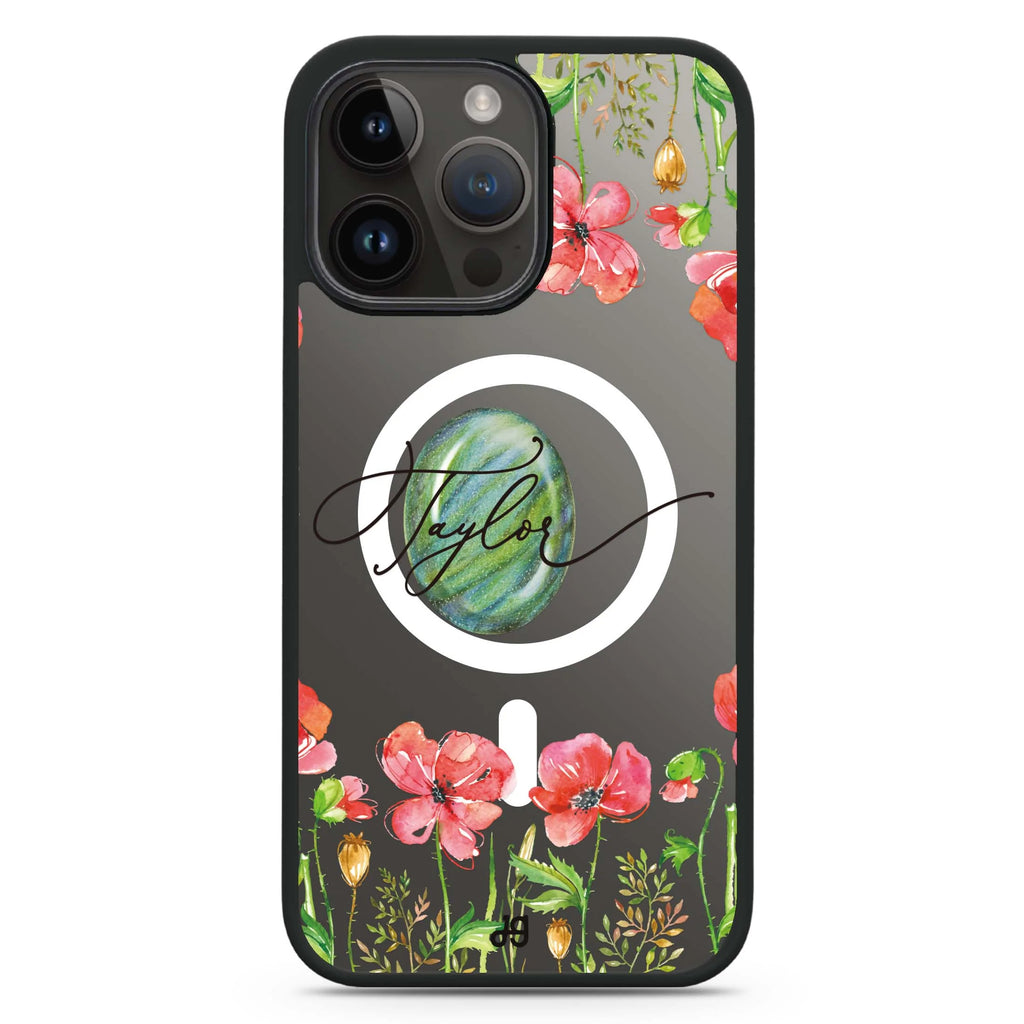 The Greengem Flowers Magsafe 兼容防衝擊保護殼