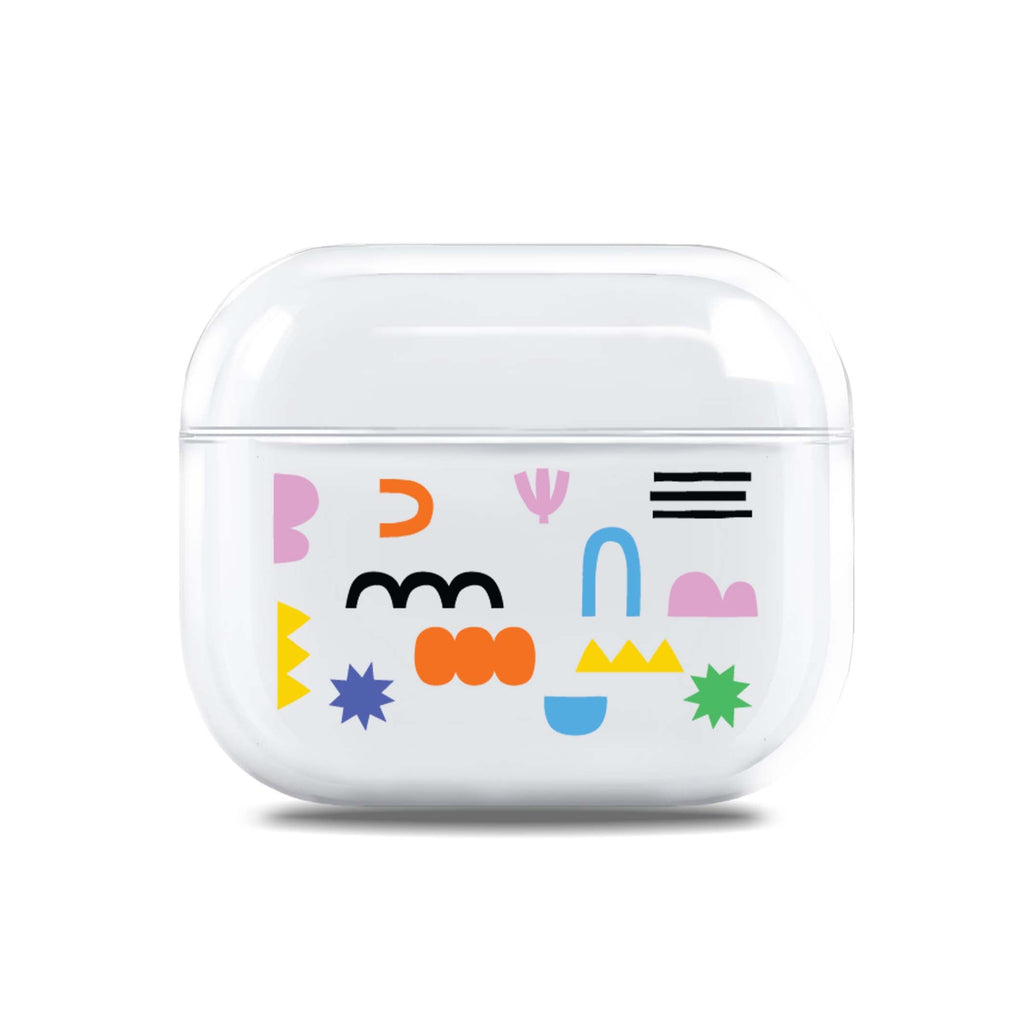 Abstract Doodles Pattern AirPods 透明保護殻