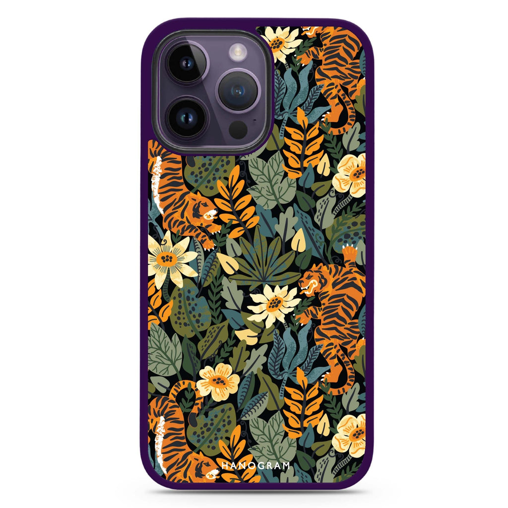 Tiger & Floral Magsafe 兼容防衝擊保護殼