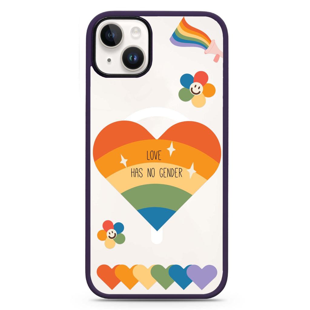 Love Has no gender iPhone 14 Plus Magsafe 兼容防衝擊保護殼