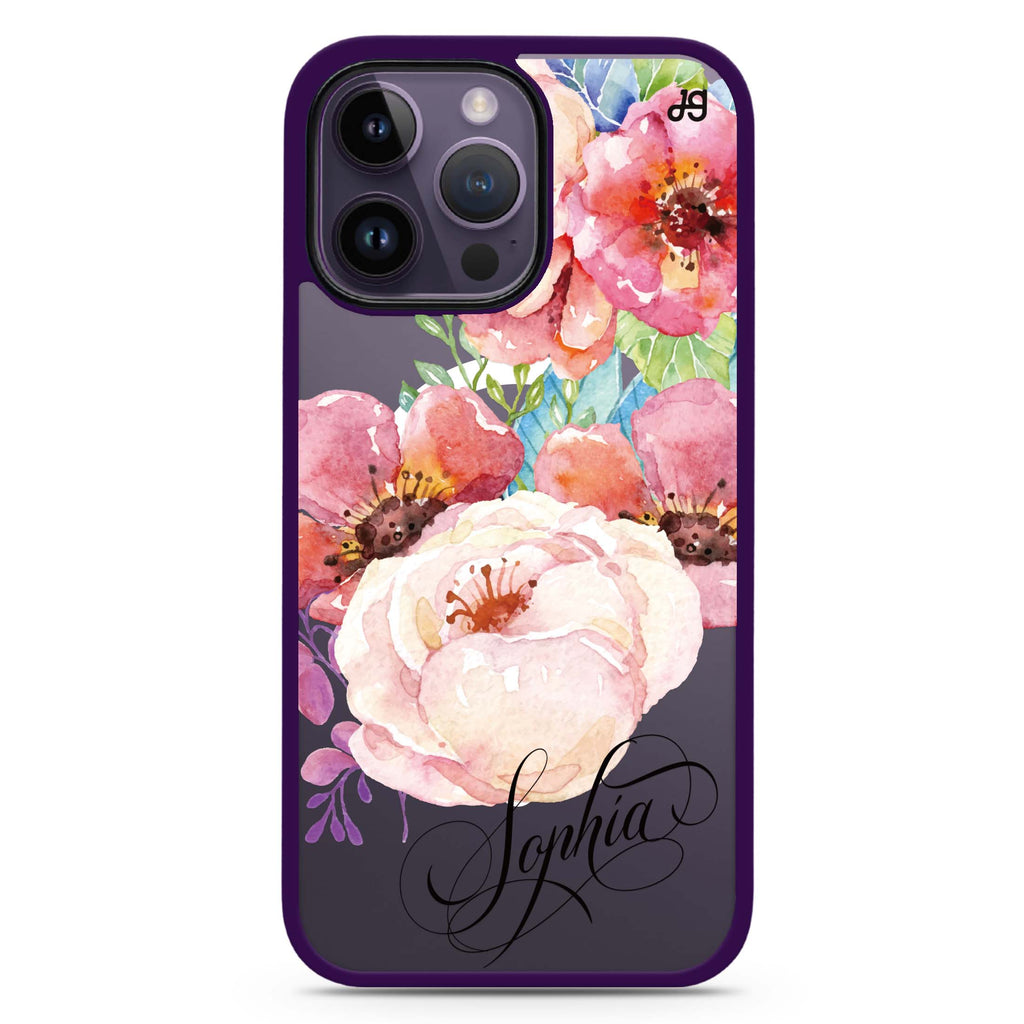 Awakening Watercolor Flowers Magsafe 兼容防衝擊保護殼