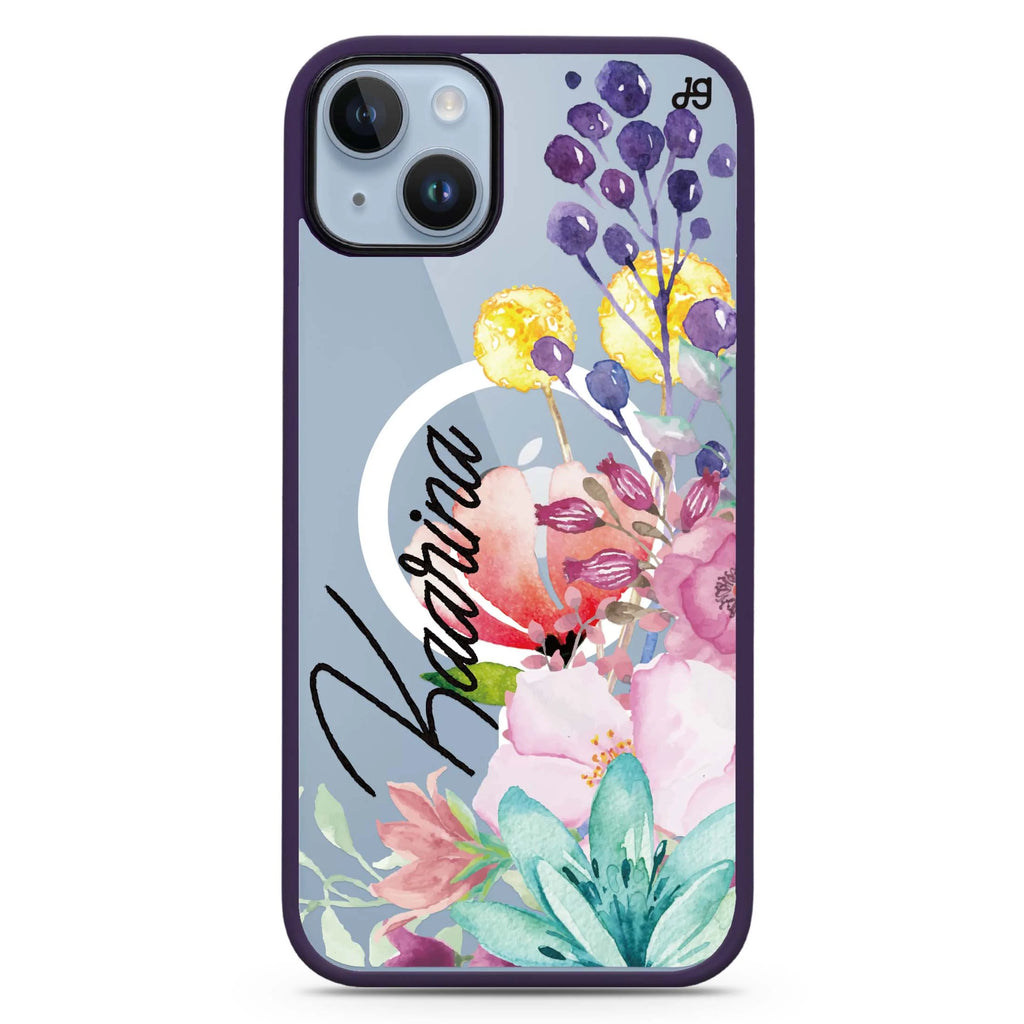 Precious Garden Florals iPhone 14 Plus Magsafe 兼容防衝擊保護殼