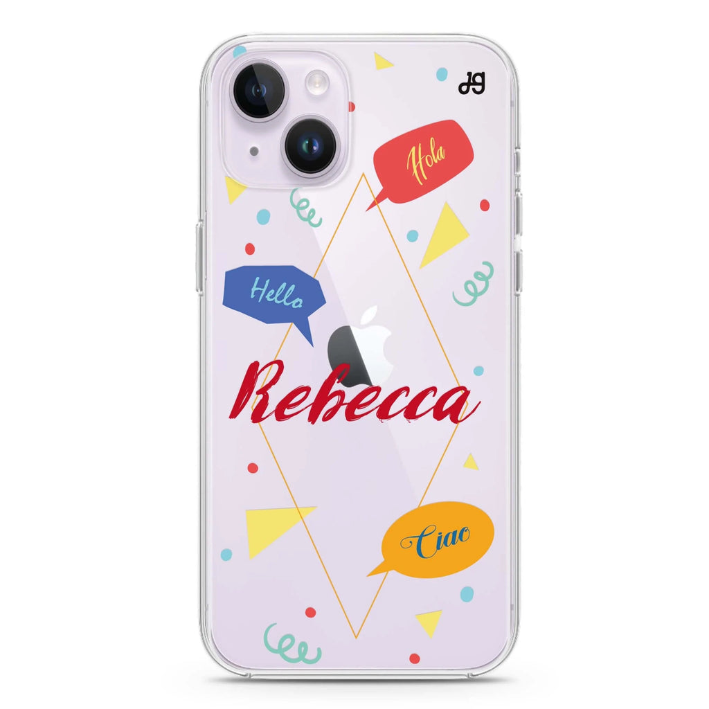 Communicate Fun iPhone 14 plus 水晶透明保護殼