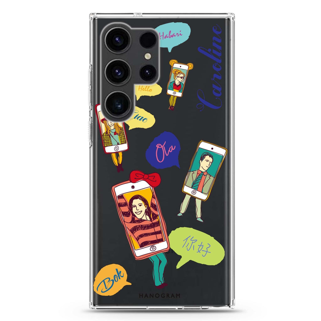 Phone Call Samsung Galaxy Ultra 可加名字透明保護殼，適用 S26/S25/S24/S23 Ultra，圖1