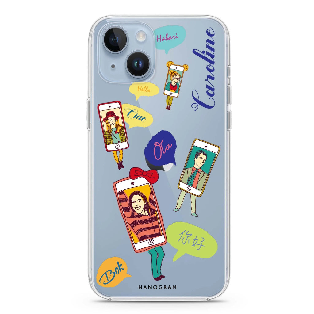 Phone Call iPhone 14 plus 水晶透明保護殼