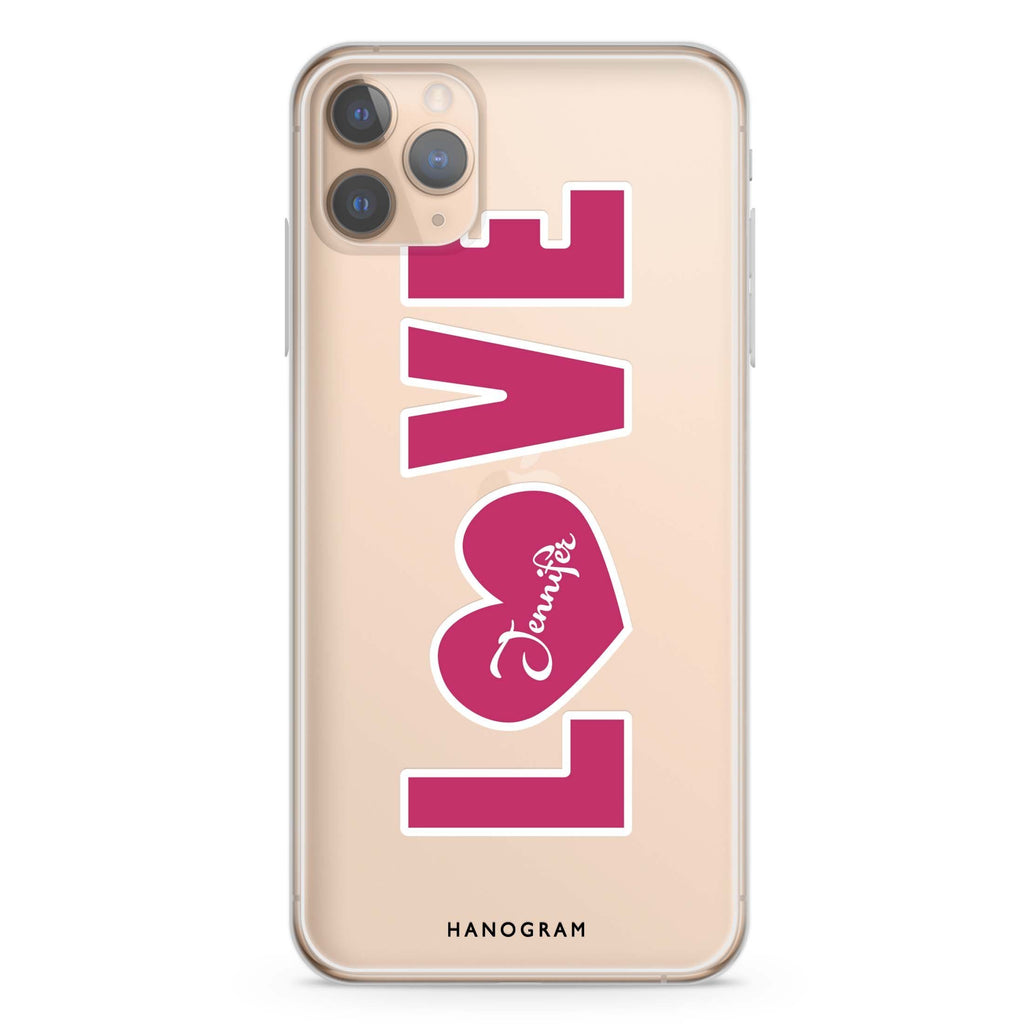 Unique Love iPhone 11 Pro 水晶透明保護殼
