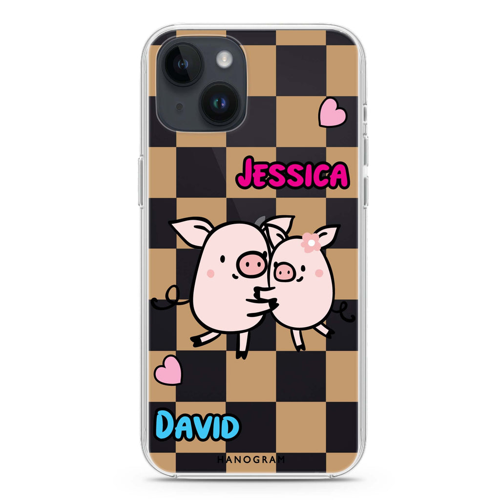 Love Pig iPhone 14 水晶透明保護殼
