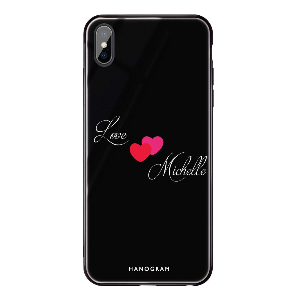 Sweet Heart iPhone XS 超薄強化玻璃殻
