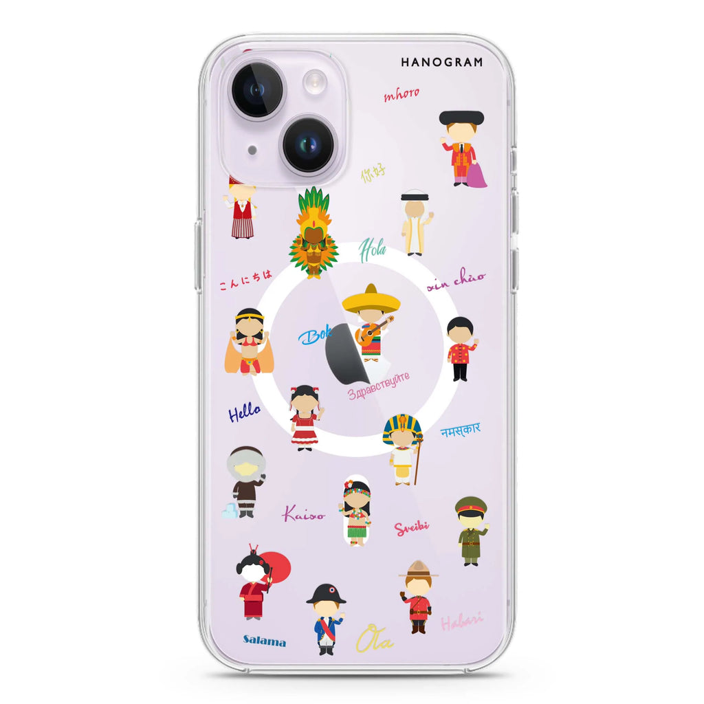 Culture People iPhone 14 Plus Magsafe 兼容水晶透明保護殼