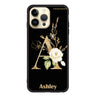 Golden Floral Monogram iPhone 超薄強化玻璃殻