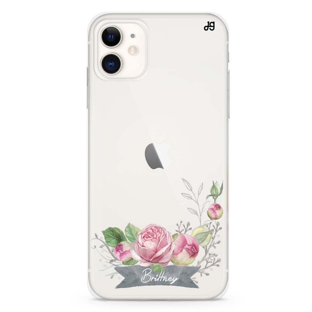 Ribbon & Floral iPhone 11 水晶透明保護殼